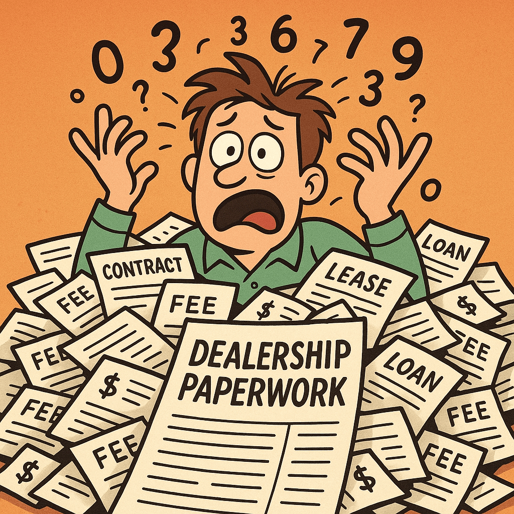 Confusing dealership paperwork